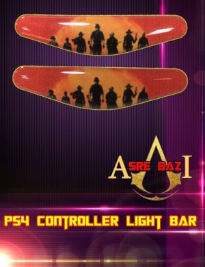 لایت بار ژله ای رنگی 2 تایی گیم پد پلی استیشن 4 طرح (Red Dead Redemption 2)