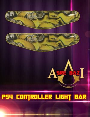 لایت بار ژله ای رنگی 2 تایی گیم پد پلی استیشن 4 طرح (Minion Rush)