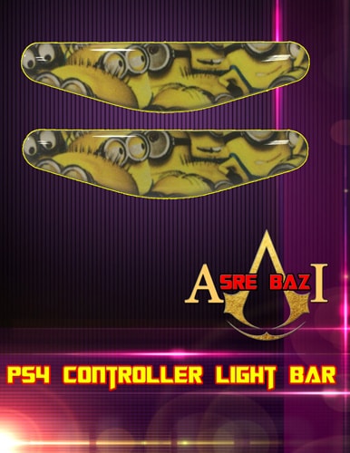 لایت بار ژله ای رنگی 2 تایی گیم پد پلی استیشن 4 طرح (Minion Rush)