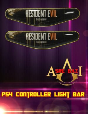 لایت بار ژله ای رنگی 2 تایی گیم پد پلی استیشن 4 طرح (Resident Evil 7 Biohazard)