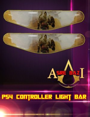 لایت بار ژله ای رنگی 2 تایی گیم پد پلی استیشن 4 طرح (Assassin's Creed Egypt)