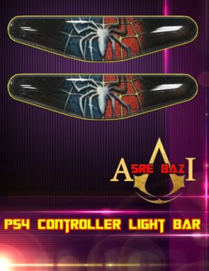 لایت بار ژله ای رنگی 2 تایی گیم پد پلی استیشن 4 طرح (The Amazing Spider Man)