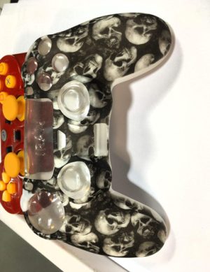 روکش دسته PS4 طرح جمجمه سفید کاور آنالوگ