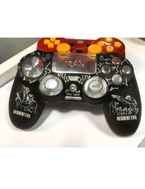 روکش دسته پلی استیشن 4 طرح رزیدنت اویل مشکی 2 کاور آنالوگ SILICON COVER THUMB GRIPS