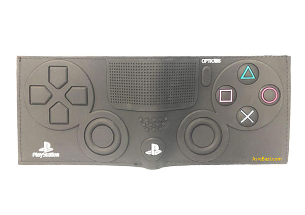 کیف پول جیبی طرح دسته پلی استیشن 4 مشکی - Image 2