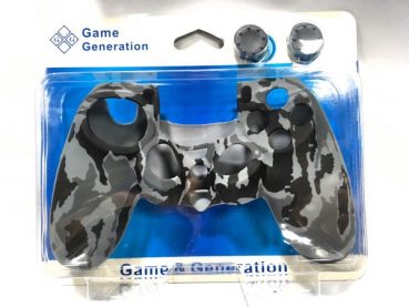 روکش محافظ دسته پلی استیشن 4 طرح ارتشی 4 طوسی Gray War Silicone Cover