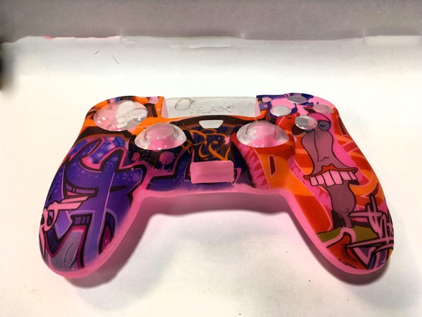 روکش محافظ دسته پلی استیشن 4 Paintings for girls Silicone Cover - Image 3