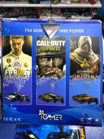 پکیج برچسب بدنه و دسته Super Mario I Gamer Play Station 4 Slim Cover