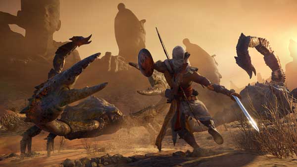 نبردهای جذاب در بازی گیم پلی بازی Assassin's Creed Origins