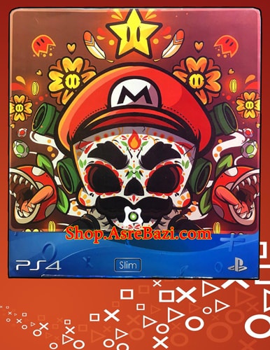 برچسب بدنه و دسته Super Mario I Gamer Play Station 4 Slim Cover
