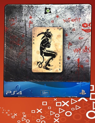 برچسب بدنه و دسته JOKER 2017 I Gamer Play Station 4 Slim Cover