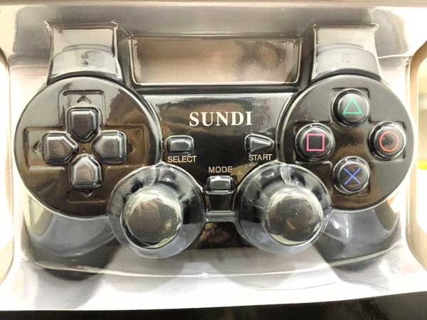 طراحی پلی استیشن 2 برای دسته بازی تک بی سیم 3 کاره Sundi Wireless Gamepad