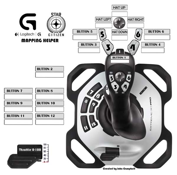 راهنمای جوی استیک خلبانی logitech extreme 3d pro