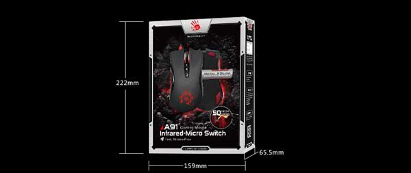 پکیج موس گیمینگ A4TECH Bloody A91 Gaming Mouse