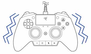 تنظیم دکمههای شانهای و ماشهای مرحله چهارم دسته بازی Razer Raiju PS4