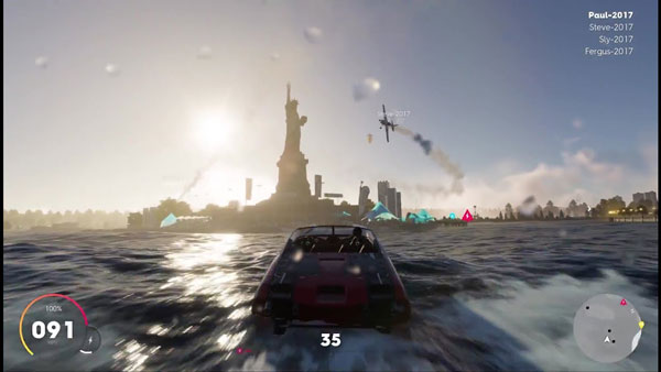 نور پردازی بازی The Crew 2 پلی استیشن 4