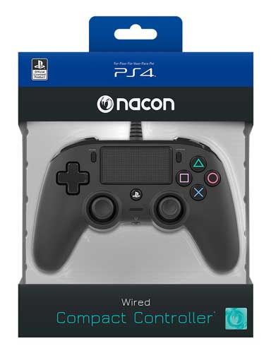 گیم پد حرفه ای پلی استیشن 4 WIRED COMPACT CONTROLLER BLACK - Image 2