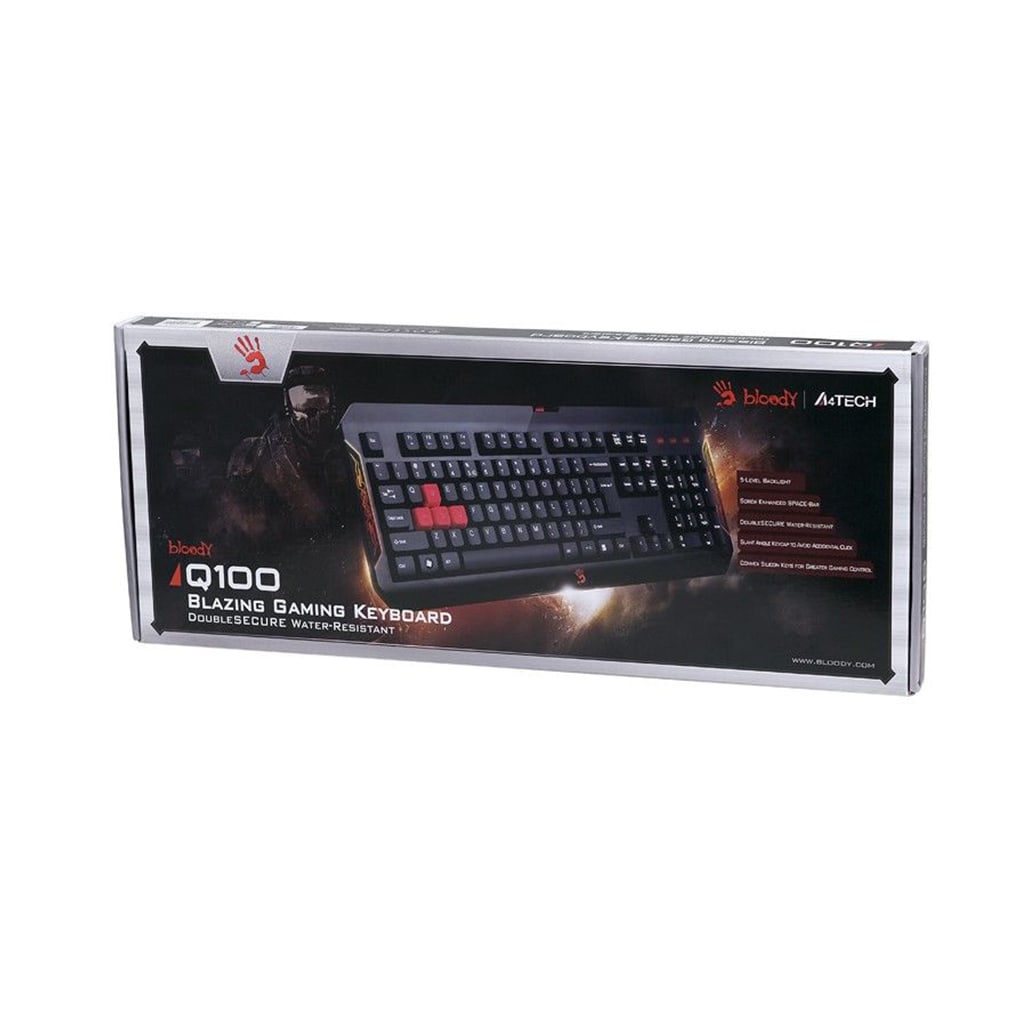 پکیج کیبورد گیمینگ A4tech Bloody Q100 Blazing