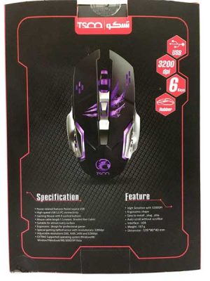 ماوس گیمینگ تسکو مدل TM 762 GA