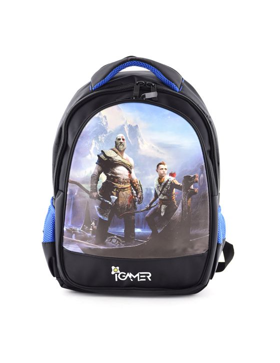 خرید کوله پشتی آی گیمر طرح God of War مناسب برای کنسول بازی