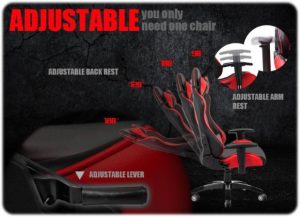 خرید صندلی گیمینگ ریدمکس مشکی و قرمز DRAKON 706