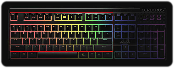 خرید کیبورد گیمینگ ایسوس CERBERUS MECH RGB - Image 6