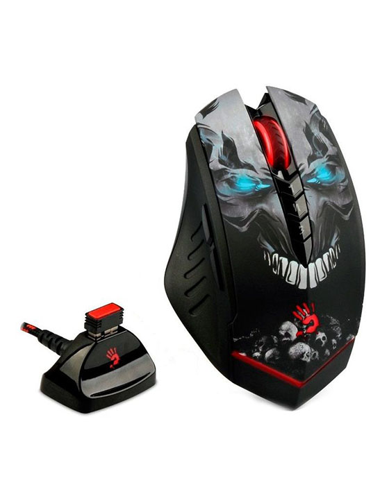 موس بی سیم گیمینگ ای فورتک R80 Skull Edition