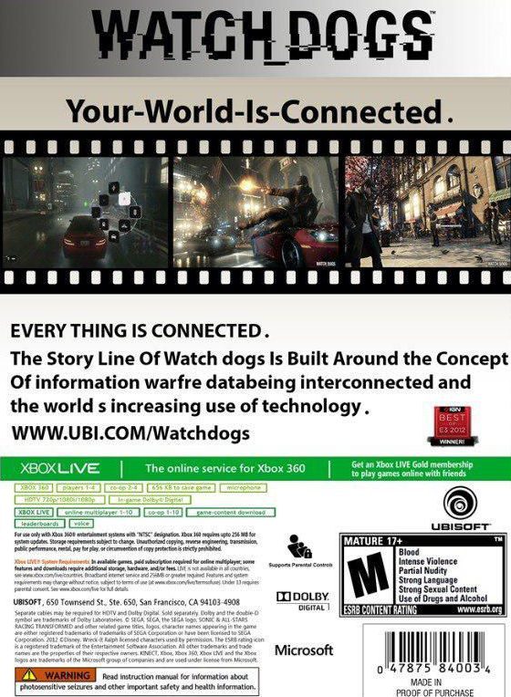 خرید بازی watch dogs برای کنسول xbox 360