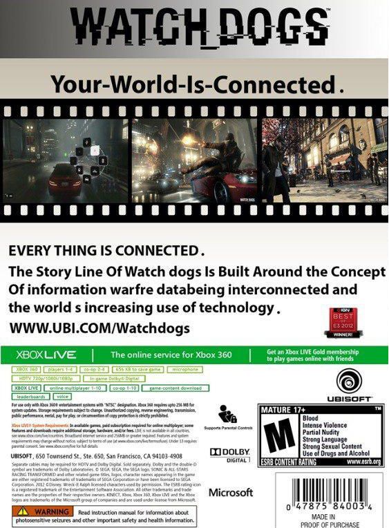 خرید بازی watch dogs برای کنسول xbox 360
