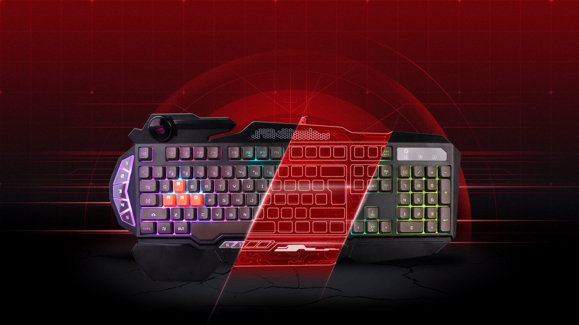 خرید کیبورد گیمینگ ای فورتک Bloody B314 Light Strike