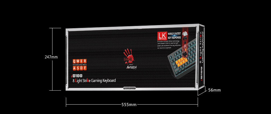 خرید کیبورد گیمینگ ای فورتک Bloody B188 - Image 2