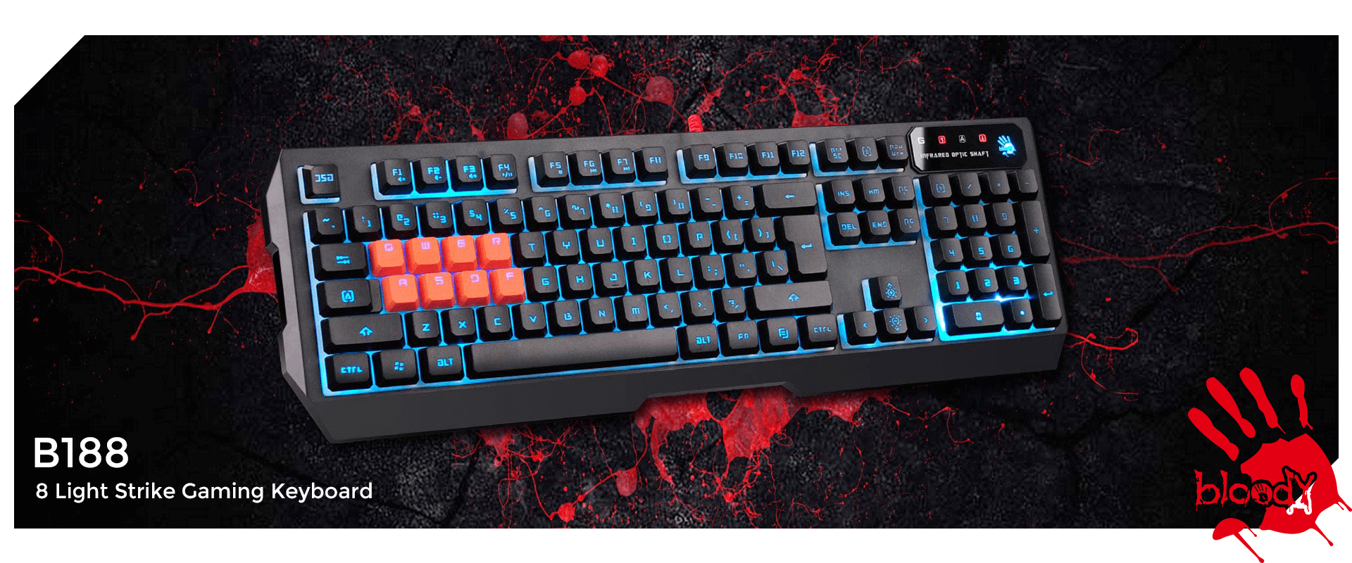 خرید کیبورد گیمینگ ای فورتک Bloody B188