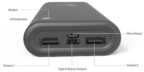 پاور بانک 20000 میلی آمپر وریتی VERITY V-PA117