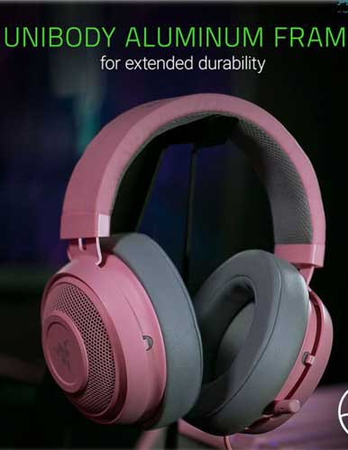 خرید هدست گیمینگ ریزر KRAKEN PRO V2 QUARTZ Edition
