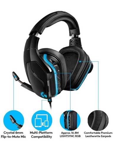 هدست گیمینگ لاجیتک G935 WIRELESS SURROUND