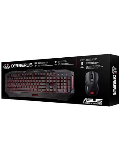 کیبورد و ماوس گیمینگ Asus مدل Cerberus