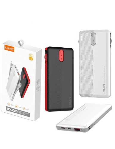 شارژر همراه الدینیو مدل PL1013 ظرفیت 10000 میلی آمپر ساعت