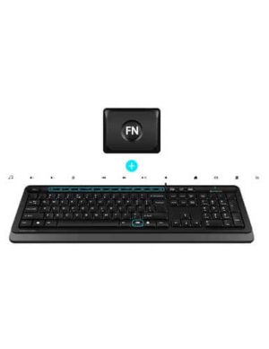 کیبورد و ماوس ایفورتک مدل FSTYLER F1010 خاکستری