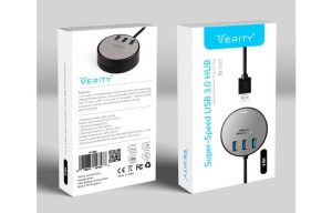 هاب چهار پورت USB 3 VERITY مدل H404