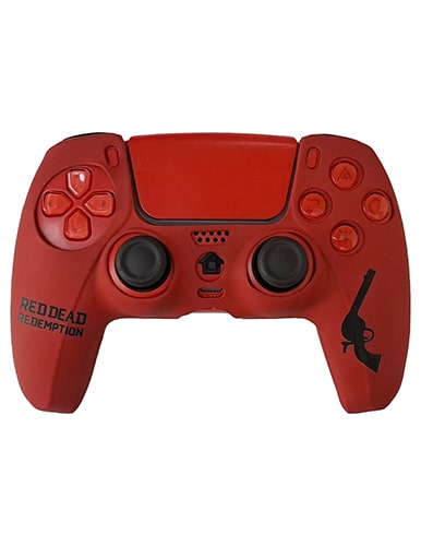 روکش دسته PS5 طرح red dead قرمز