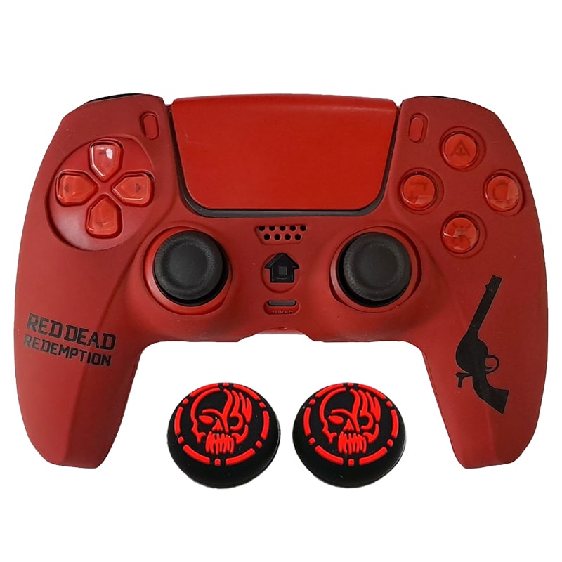 روکش دسته PS5 طرح red dead قرمز - Image 5