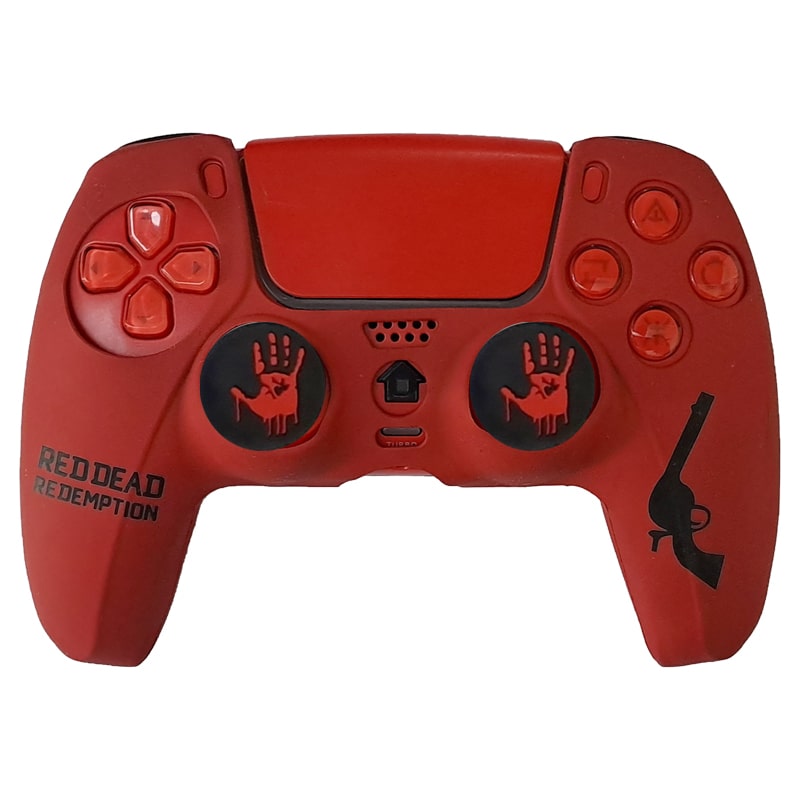 روکش دسته PS5 طرح red dead قرمز - Image 4