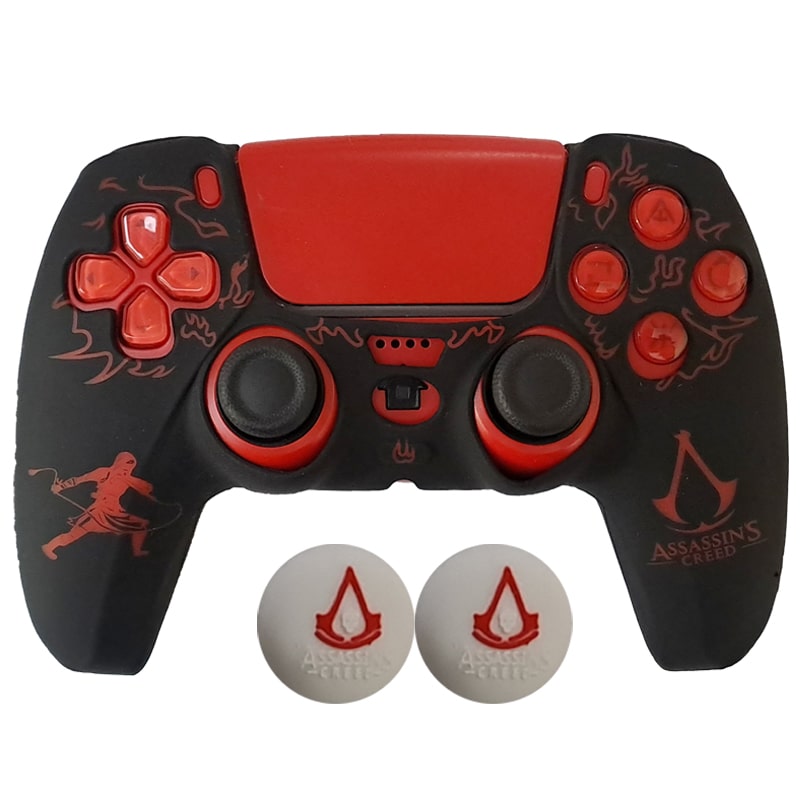 روکش دسته PS5 طرح Assassins creed مشکی - Image 4