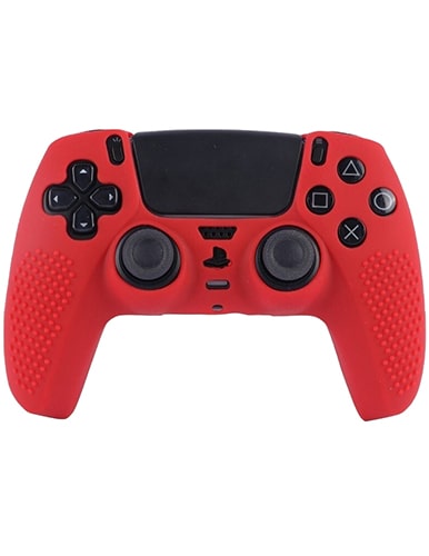 روکش دسته PS5 طرح استپ دار قرمز
