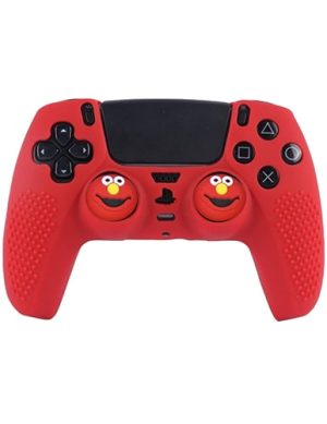 روکش دسته PS5 طرح استپ دار قرمز