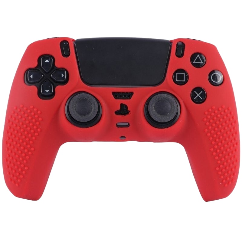 روکش دسته PS5 طرح استپ دار قرمز - Image 3