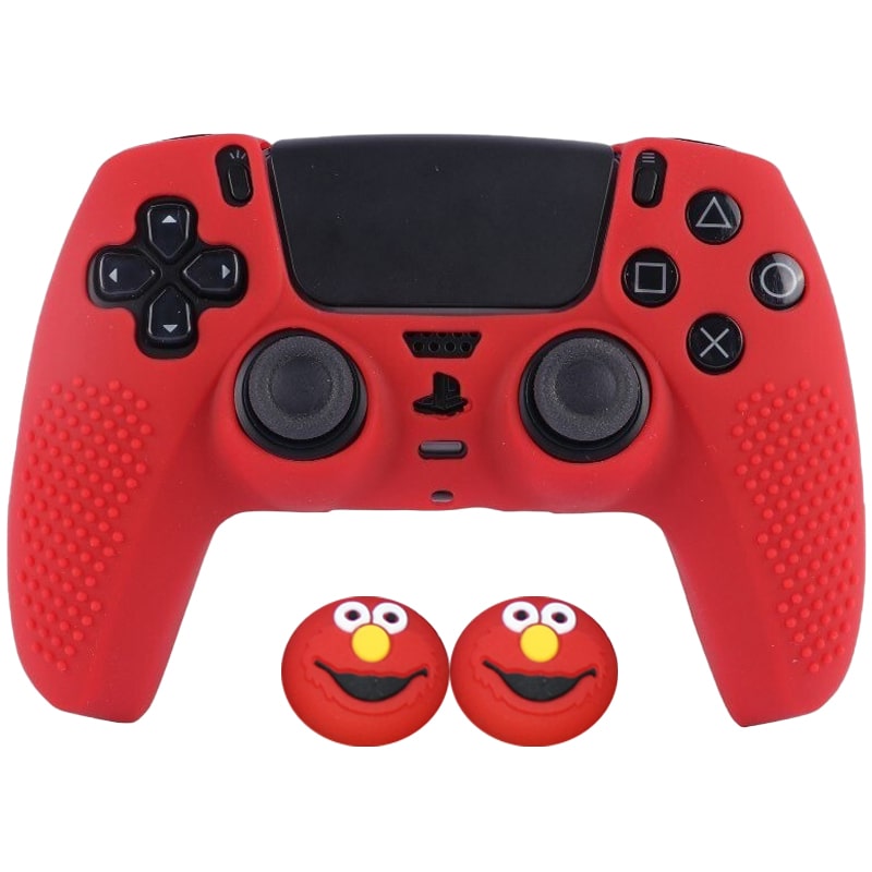 روکش دسته PS5 طرح استپ دار قرمز - Image 5