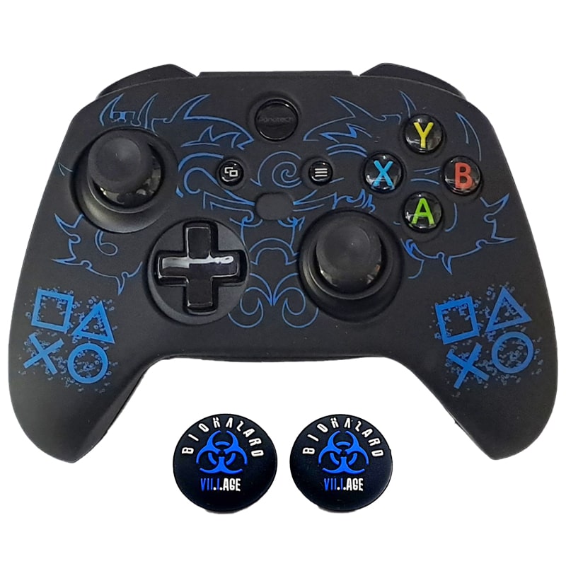 محافظ دسته Xbox Series X/S طرح لوگو آبی logo - Image 5