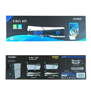 کیت 3 کاره PS5 اسلیم برند Dobe مدل Tp5-35129