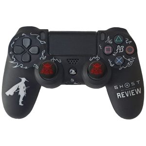 روکش دسته PS4 طرح Ghost of tsushima